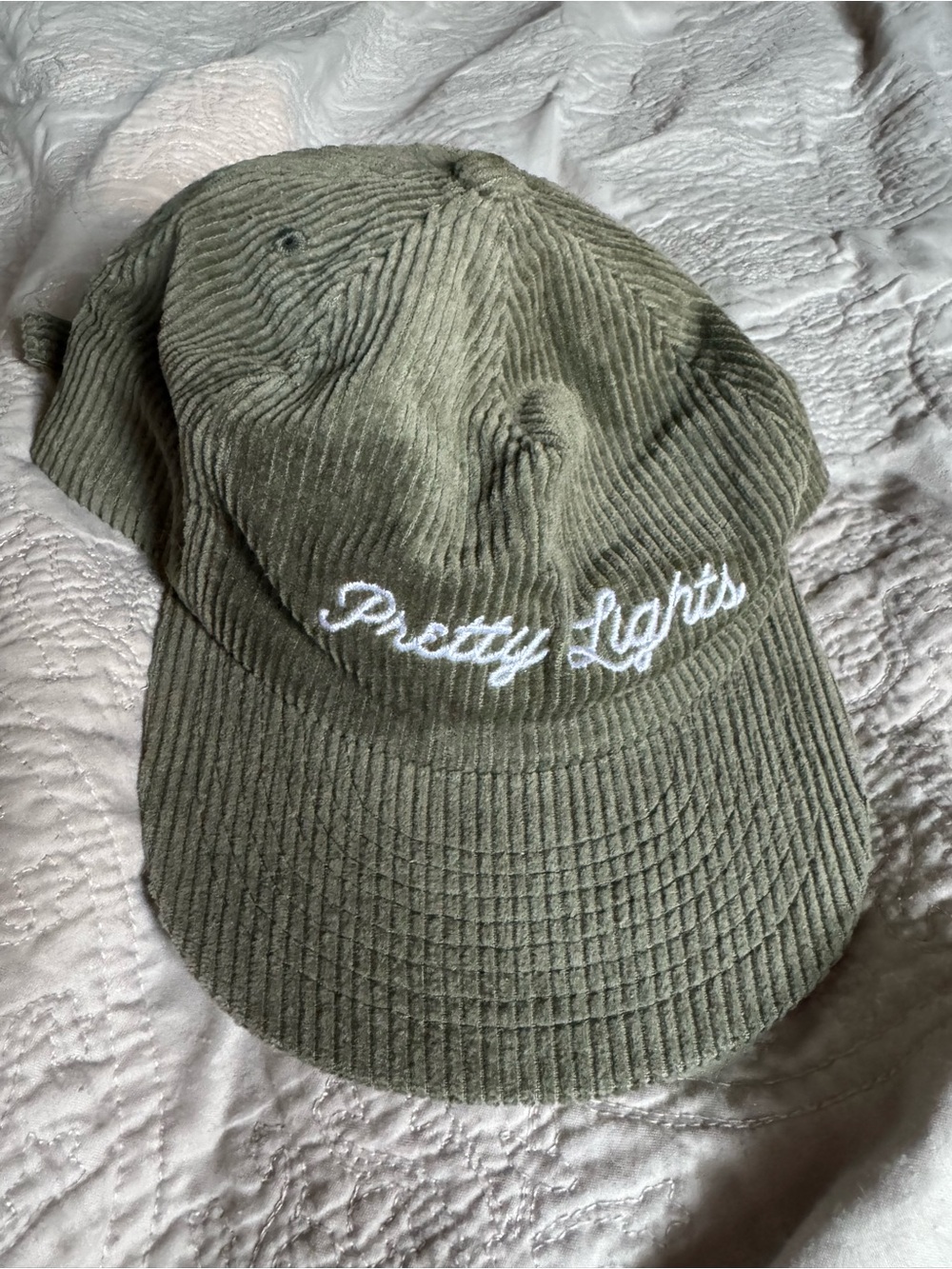 Pretty Lights Olive Corduroy Hat